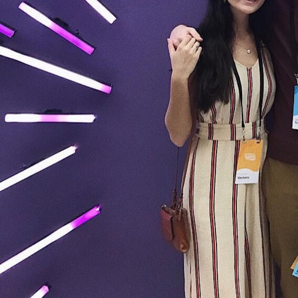 Anthropologie Rue Stiic Los Altos Jumpsuit Sand S - Picture 6 of 8